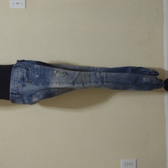Royal Seven Limited Edition Distressed Blue Denim Jogger Jeans Mens - Picture 2 of 7